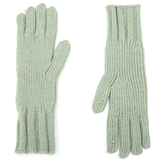 Handschoenen set-van-2 Gebreid groen one-size