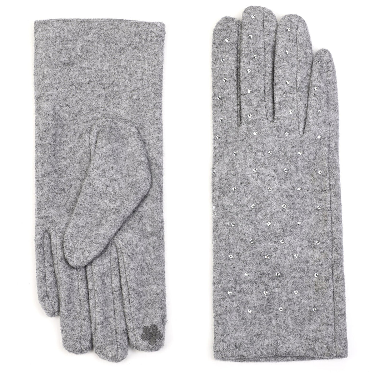 Handschoenen set-van-2 Steentje grijs one-size