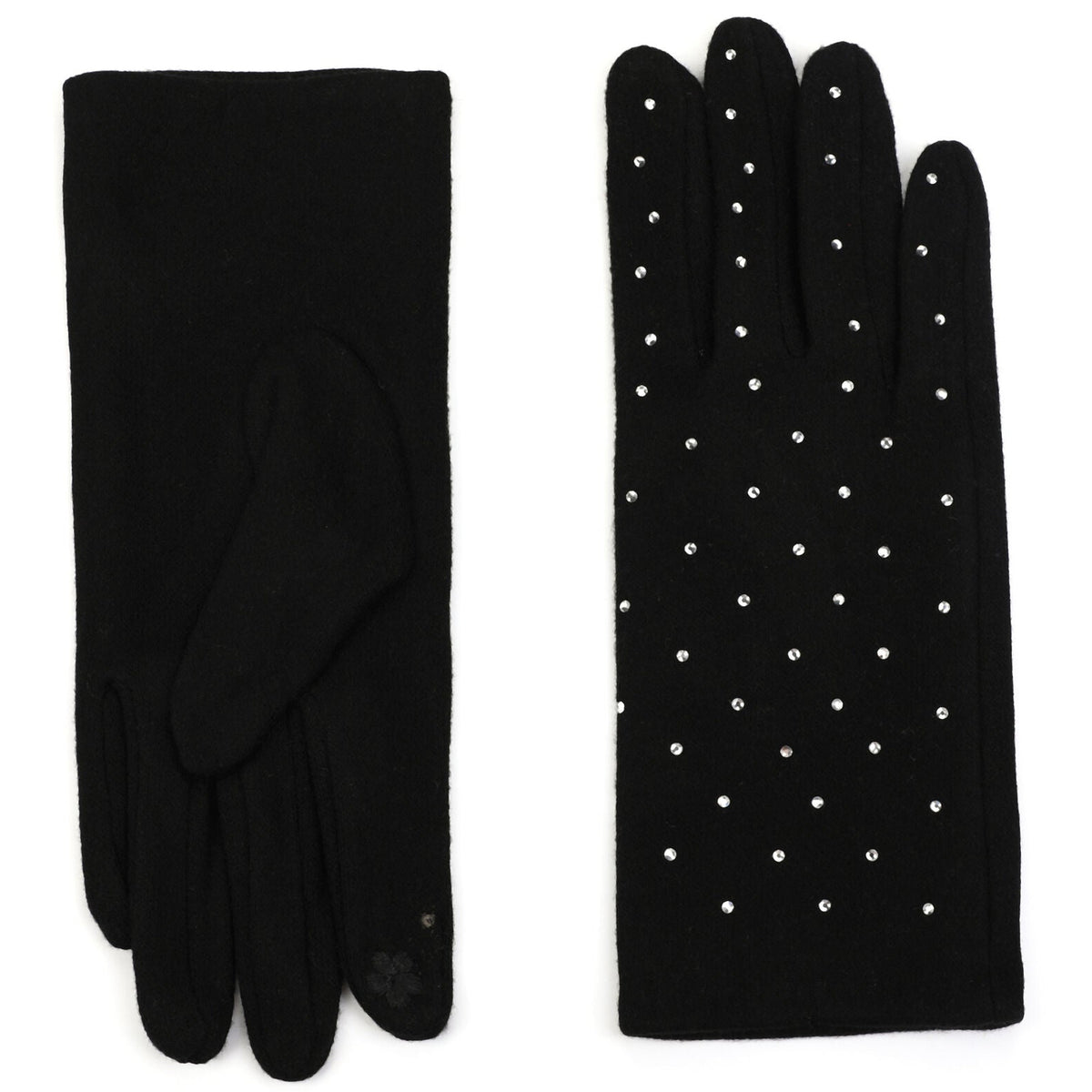 Handschoenen set-van-2 Steentje zwart one-size