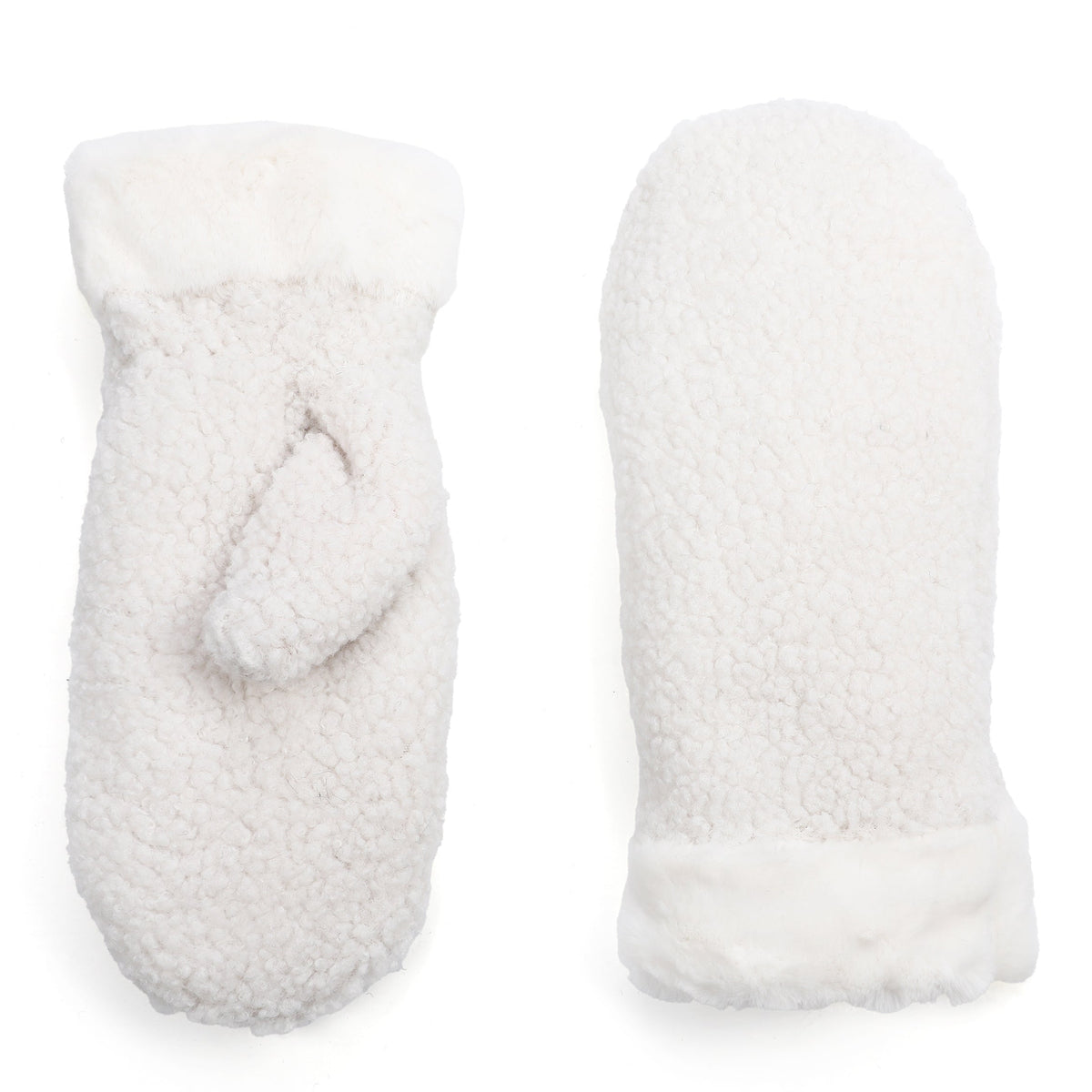 Handschoenen set-van-2 Wanten wit one-size