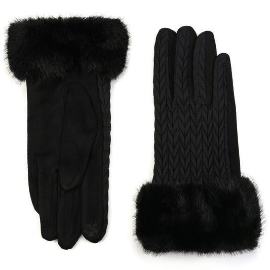 Handschoenen set-van-2 zwart one-size