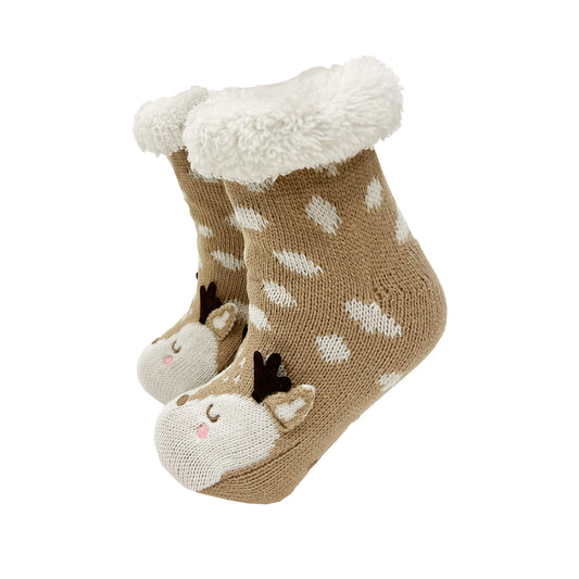 Huissokken Bambi beige maat 31-34