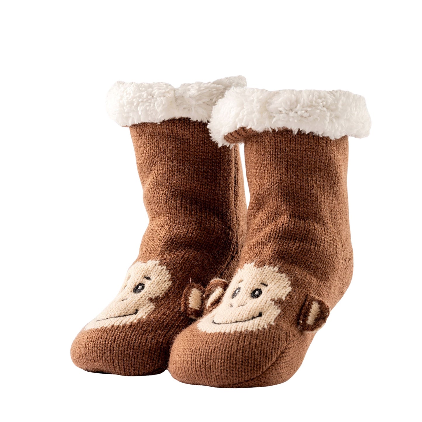 Huissokken Monkey bruin maat 31-34