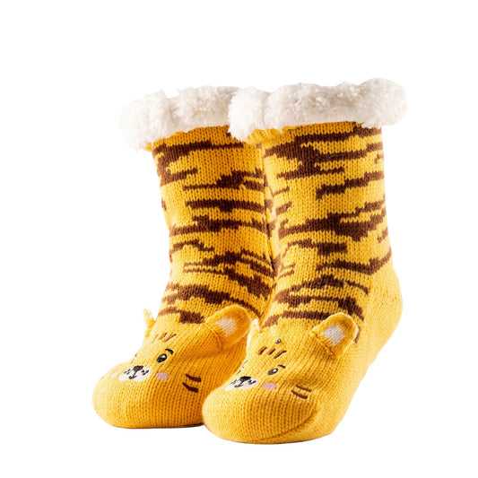 Huissokken Tiger geel maat 31-34
