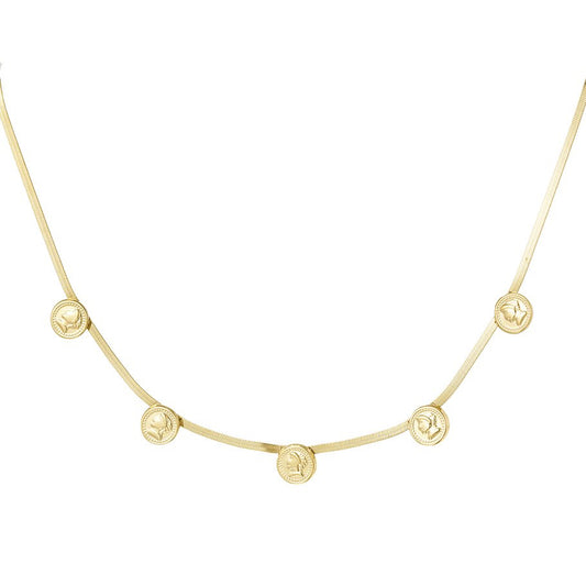 Ketting Coin Flat Chain goud