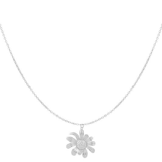 Ketting Happy Daisy zilver