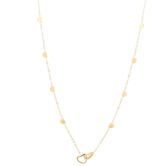 Ketting Friendship Hartjes goud voorzijde
