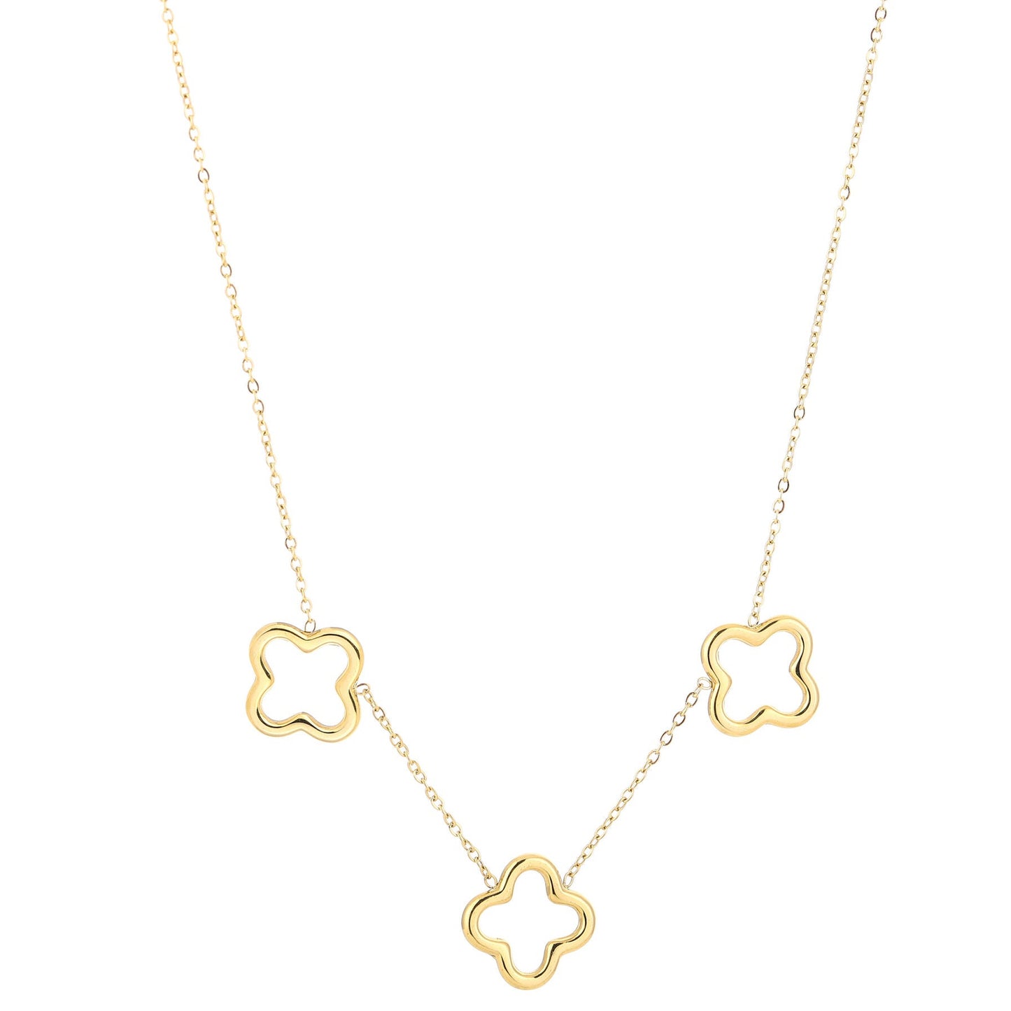 Ketting Klavers goud