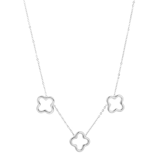 Ketting Klavers zilver