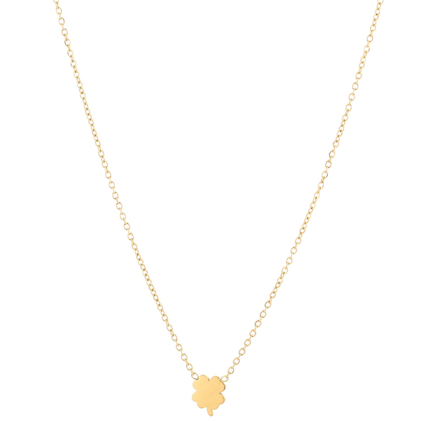 Ketting Klavertje goud