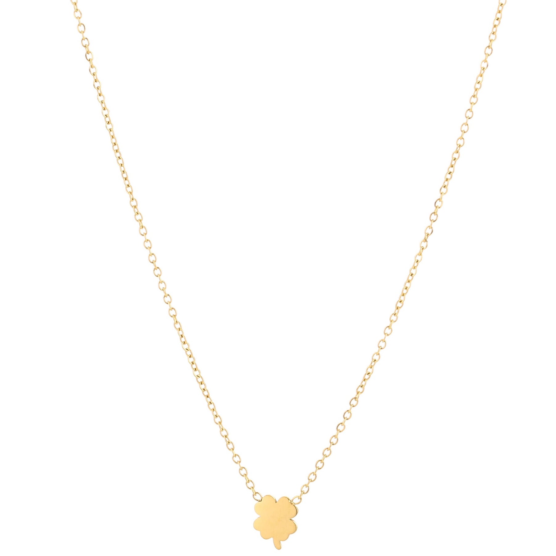 Ketting Klavertje goud
