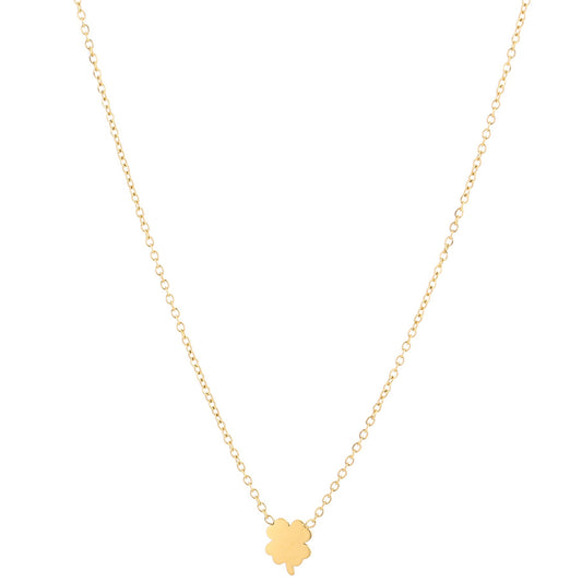 Ketting Klavertje goud