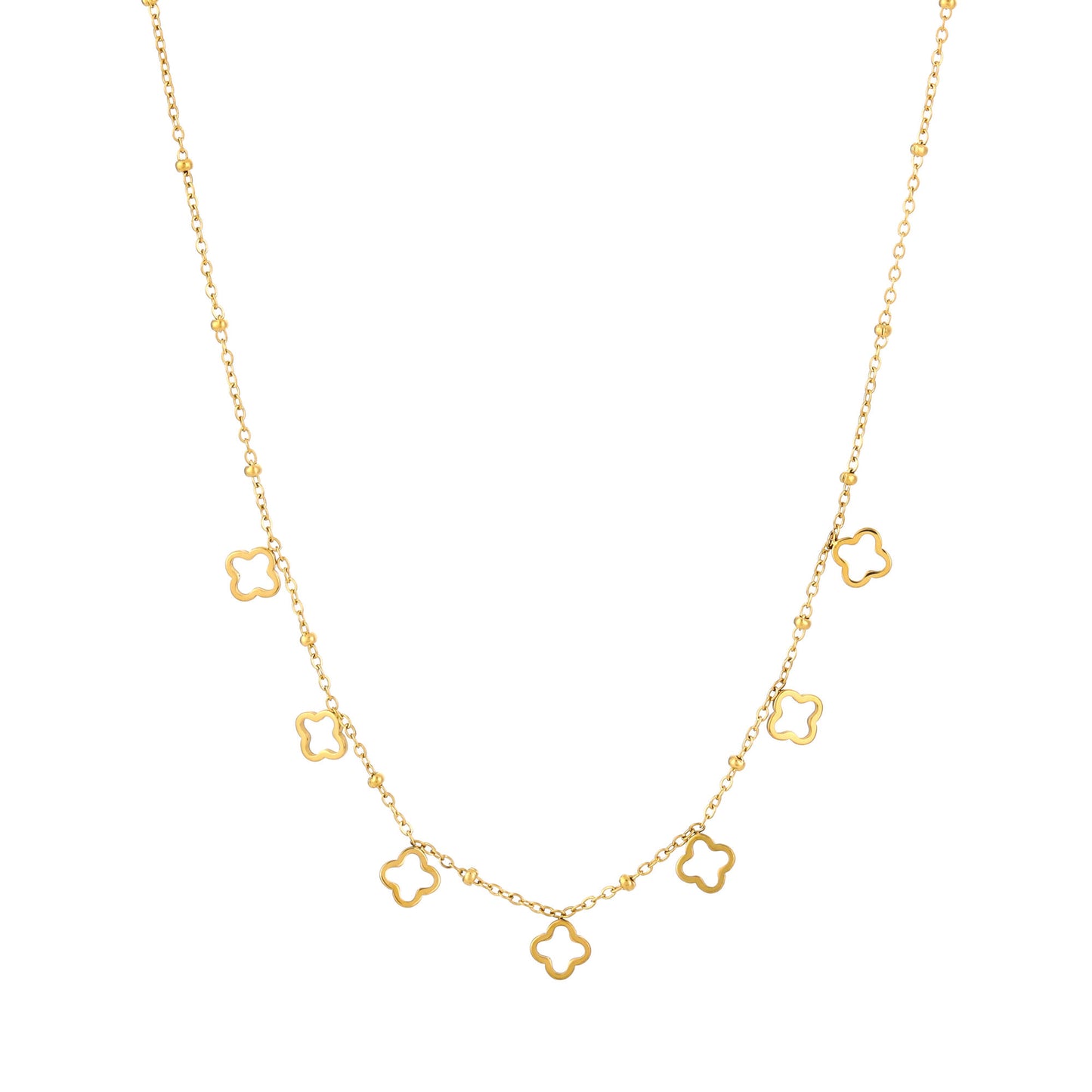 Ketting Klavertjes goud