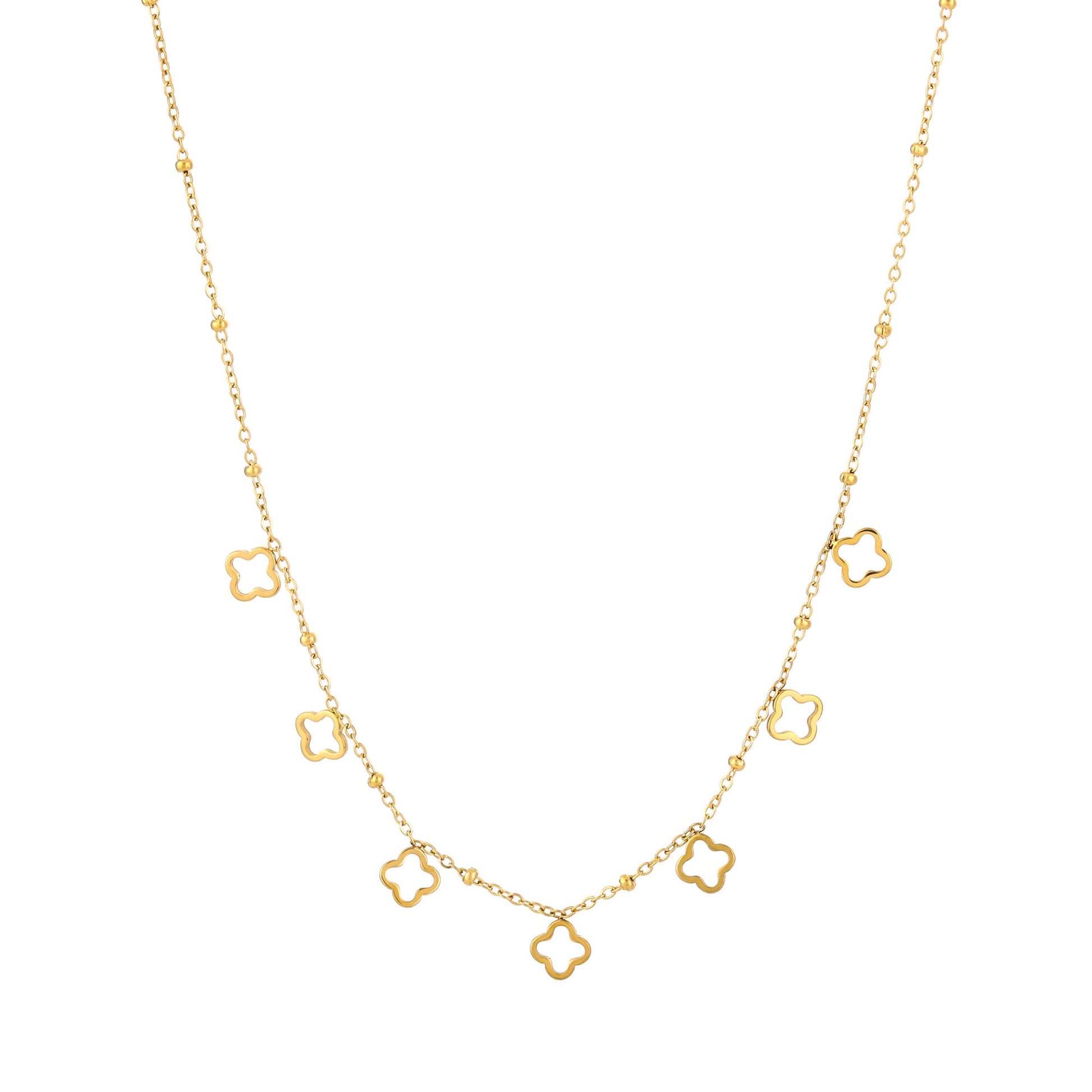 Ketting Klavertjes goud