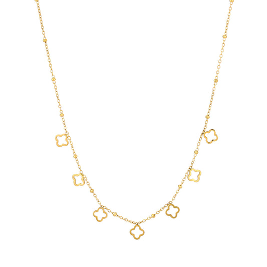 Ketting Klavertjes goud