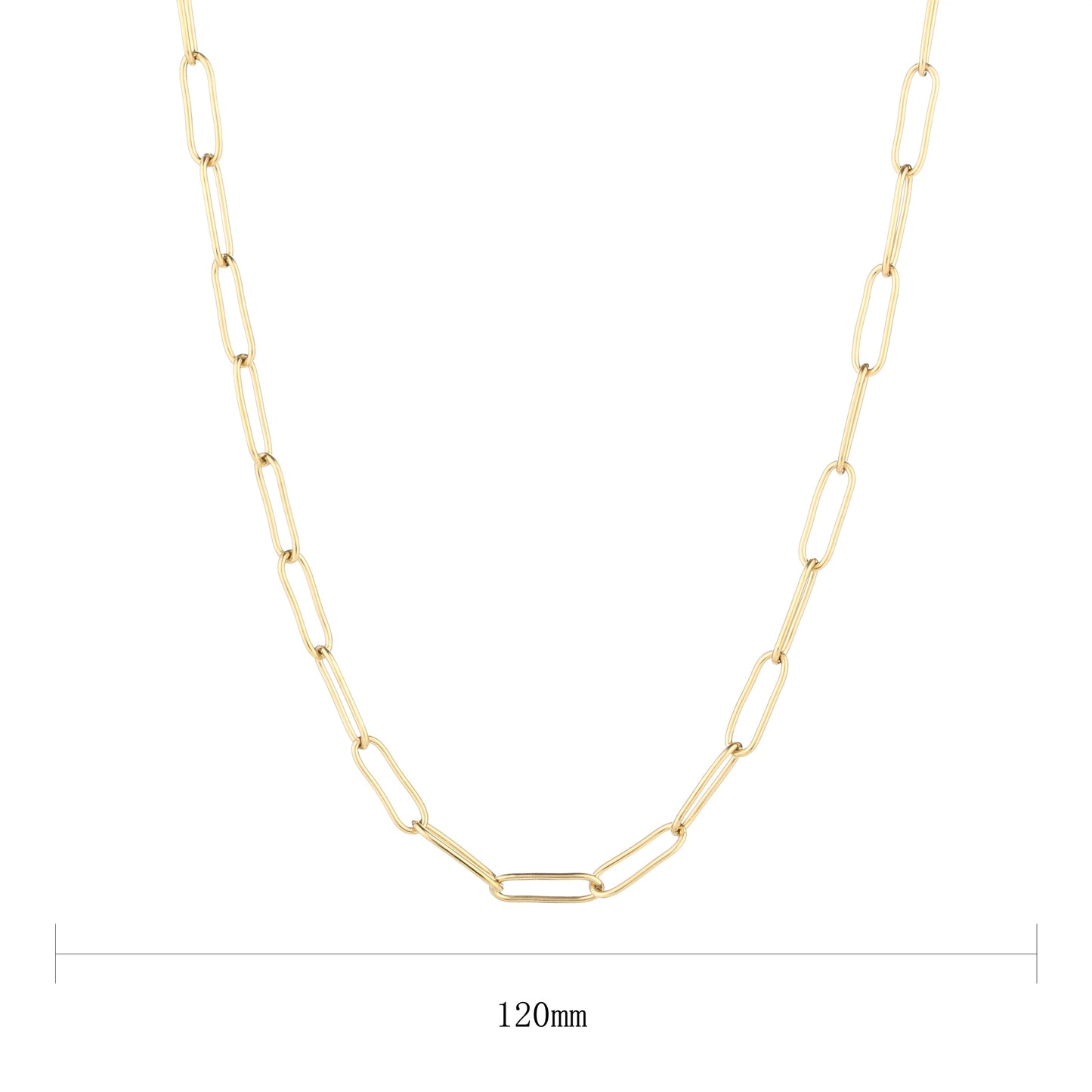 Ketting Schakel goud maat