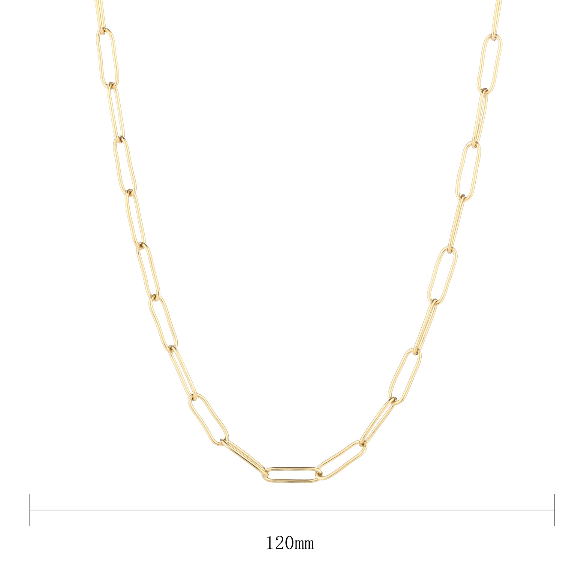 Ketting Schakel goud maat