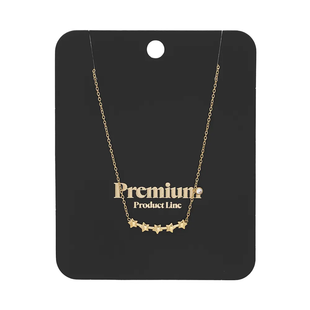 Ketting Shining Stars goud verpakking