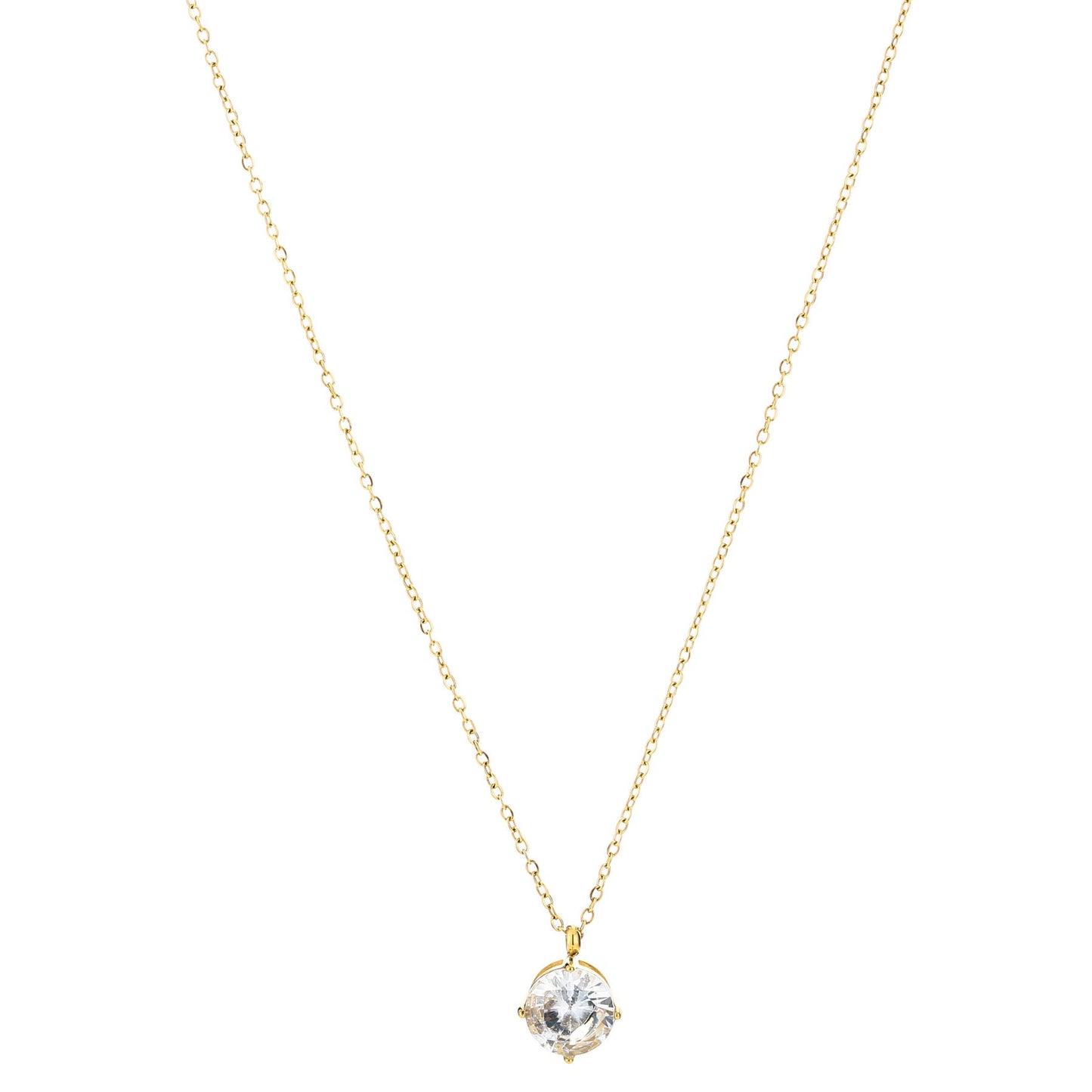 Ketting Steentje goud