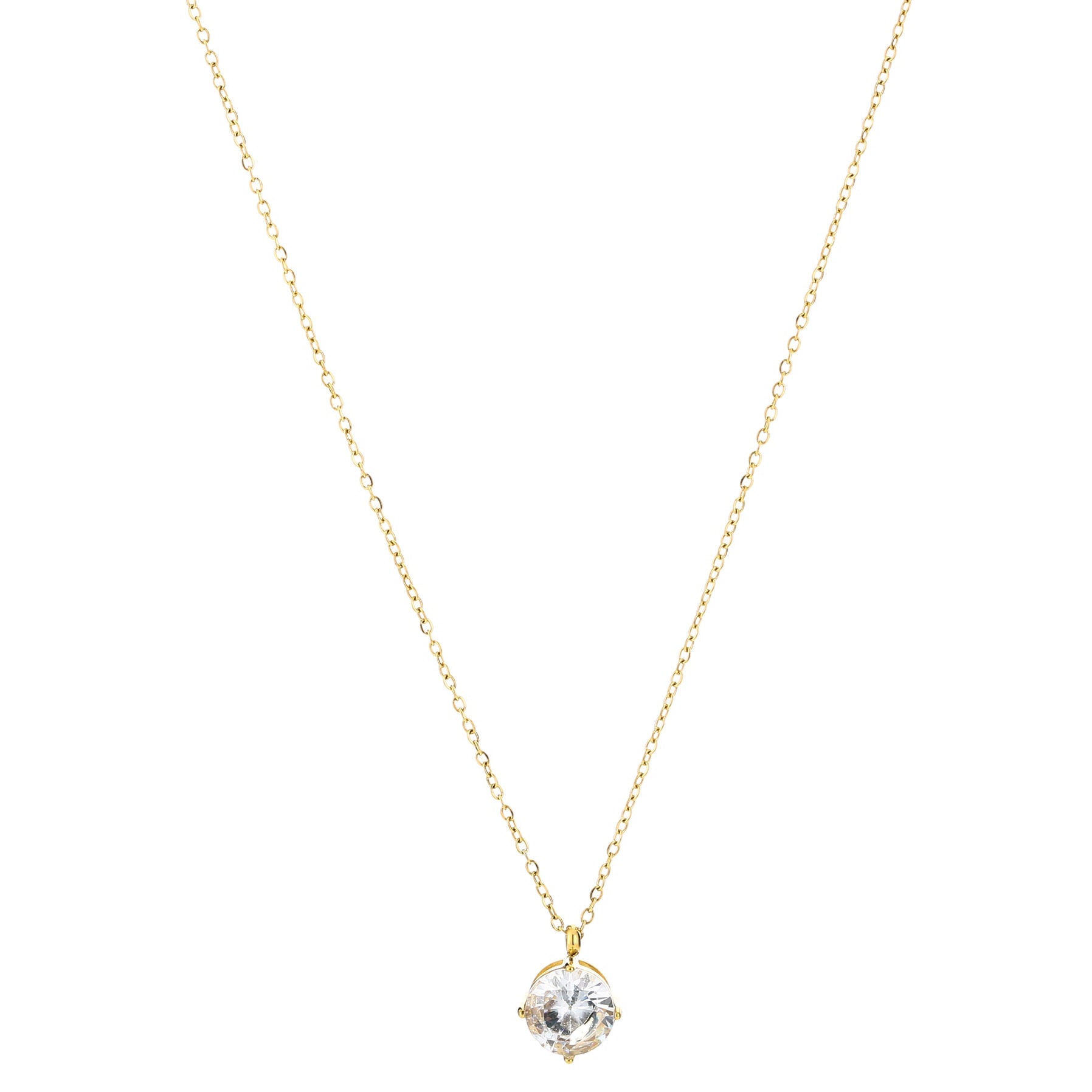 Ketting Steentje goud