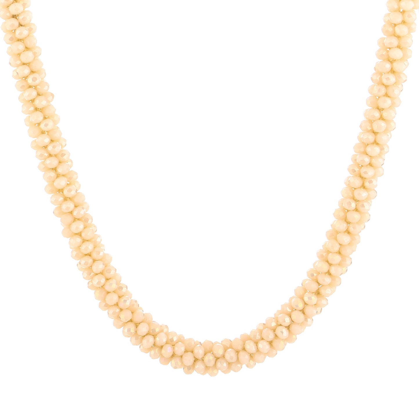 Ketting Strass off white