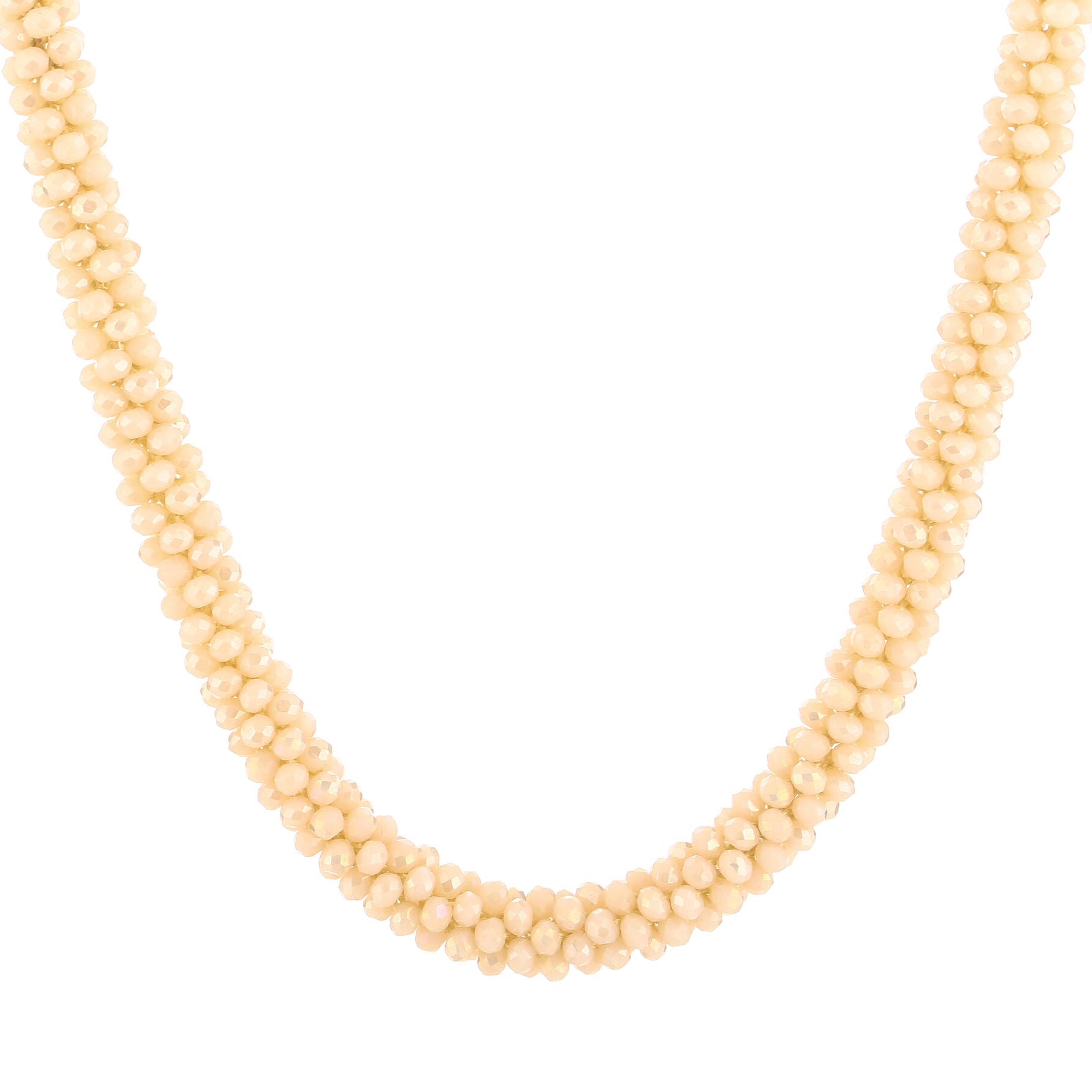 Ketting Strass off white