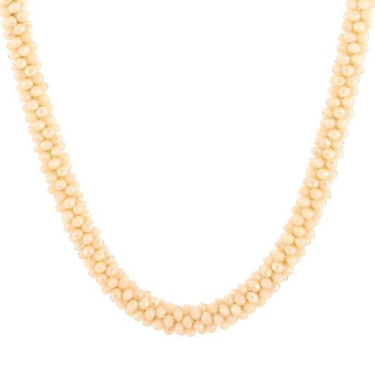 Ketting Strass off white