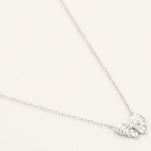 Ketting Strikje zilver liggend