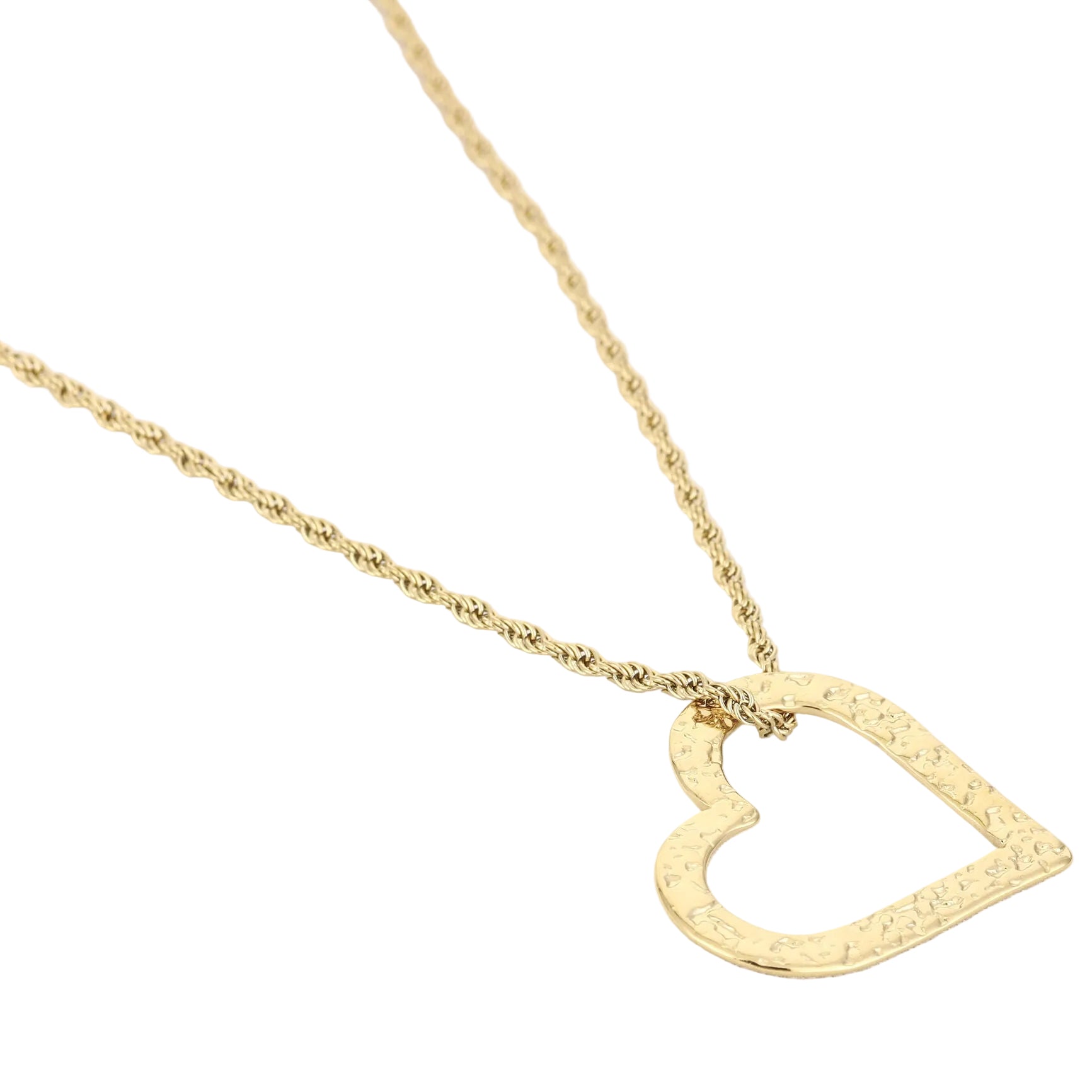 Ketting XL Hart goud liggend