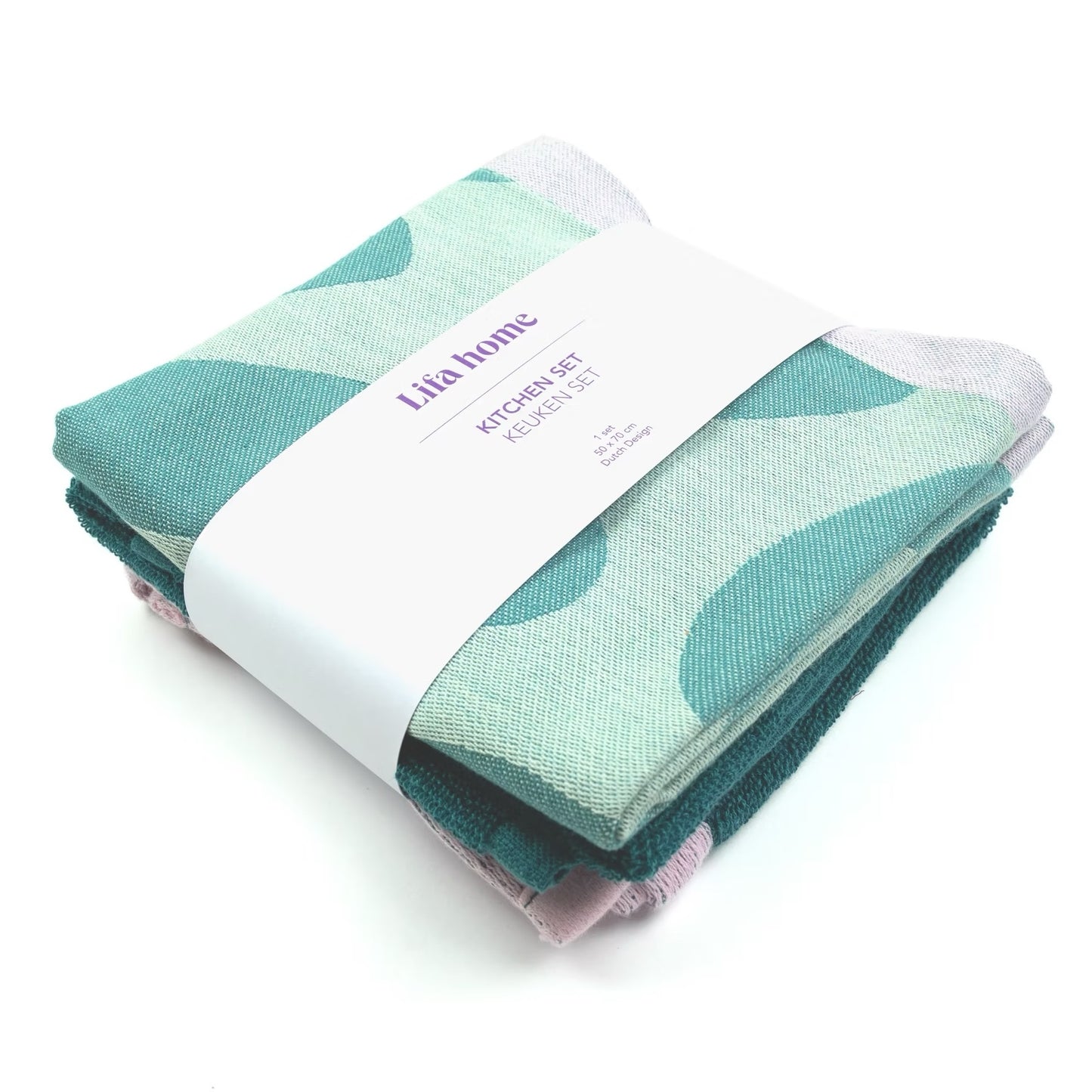 Keukendoek en handdoek set-van-2 Forest Dew 70x50cm