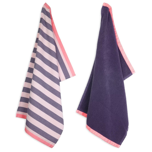 Keukendoek en handdoek set-van-2 Velvet Dusk 70x50cm