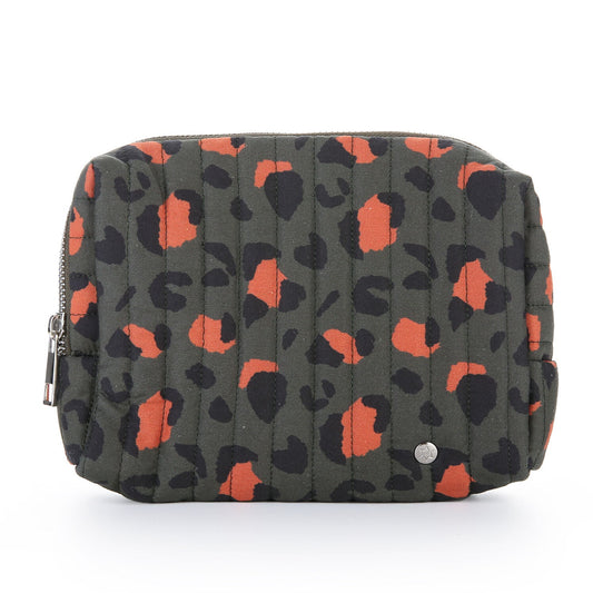 Make-up tas Army groen 18x15cm
