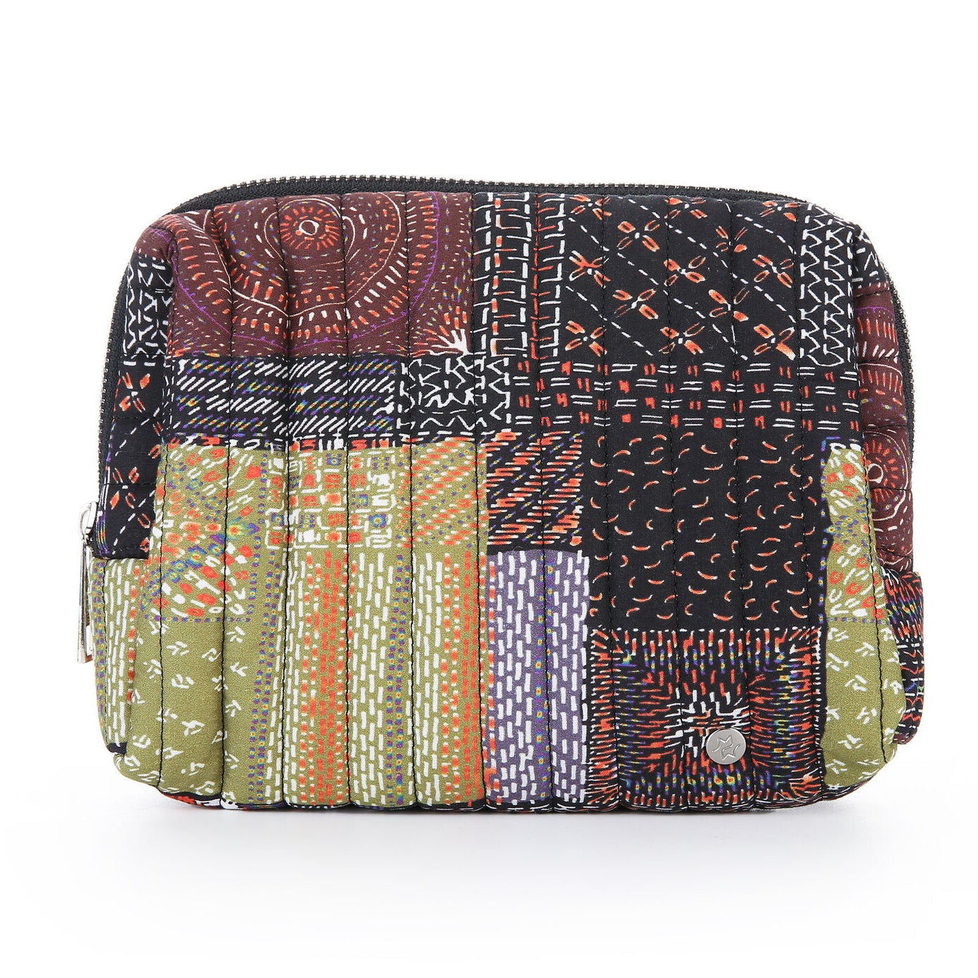 Make-up tas Patchwork multi 18x15cm