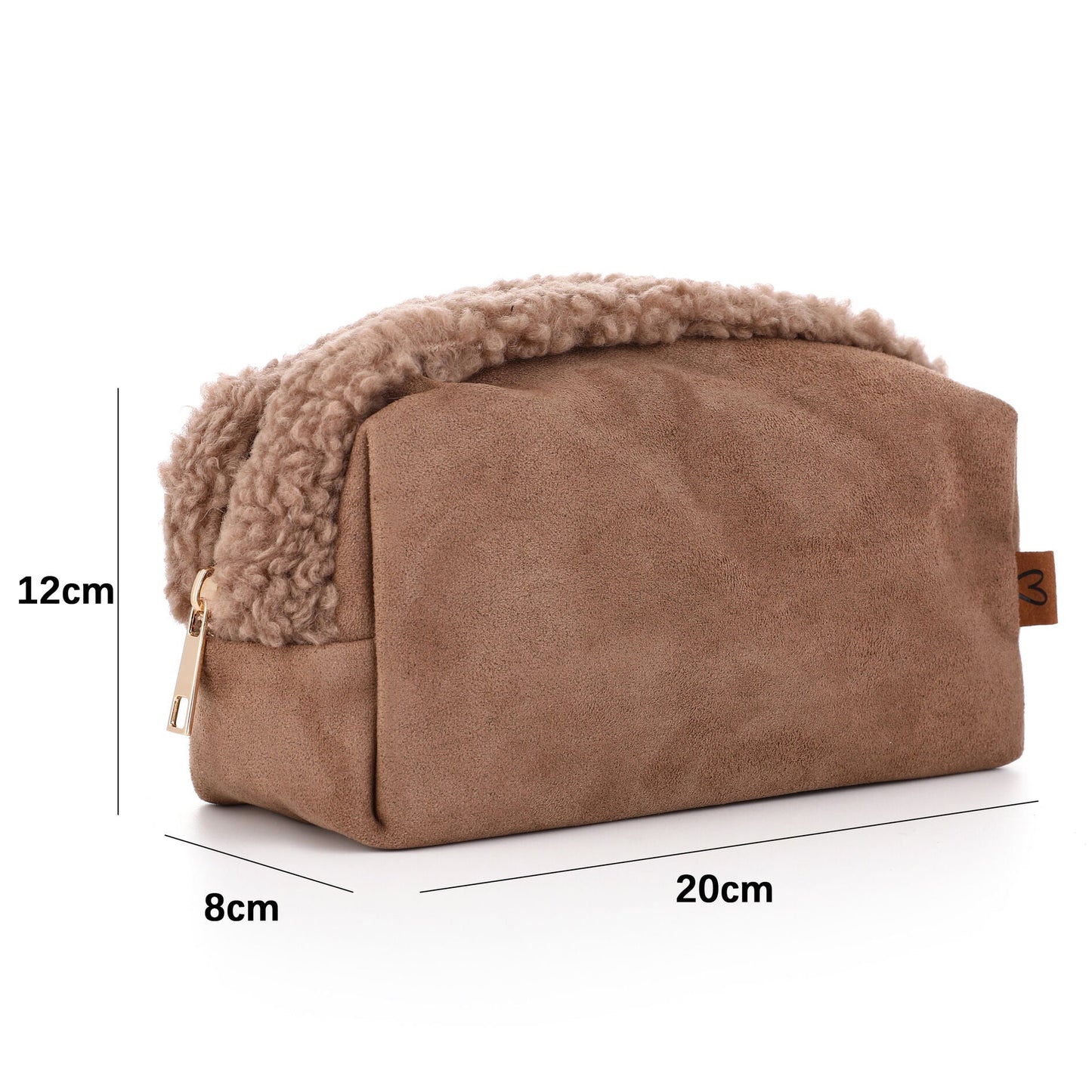 Make-up tas Teddy bruin 20x12cm maat