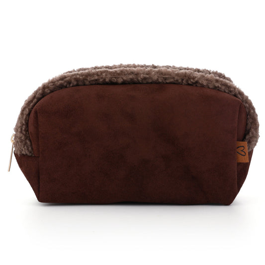 Make-up tas Teddy coffee 20x12cm