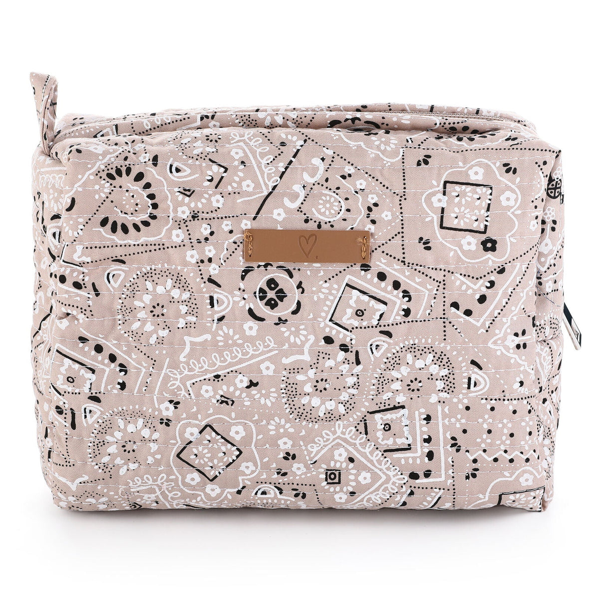 Make-up tasje Travel khaki 19x14cm