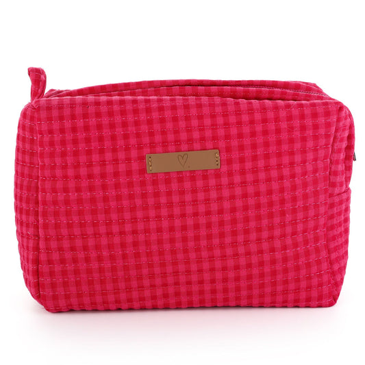 Make-up tasje Travel roze fuchsia 19x14cm