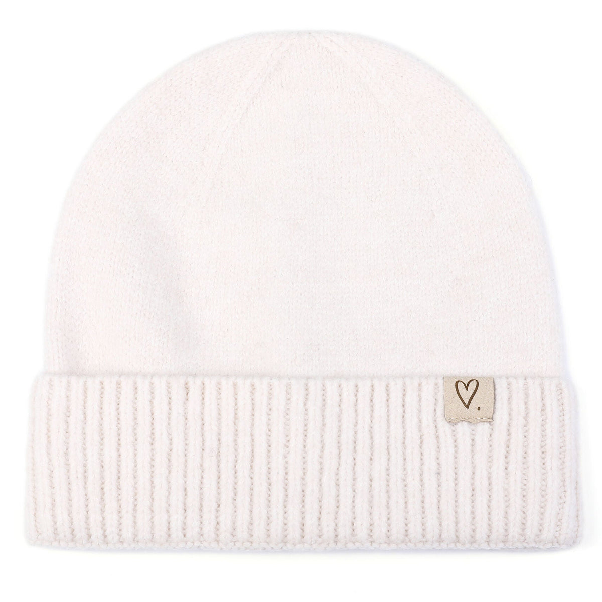 Muts Basic Soft Knit off white vooraanzicht
