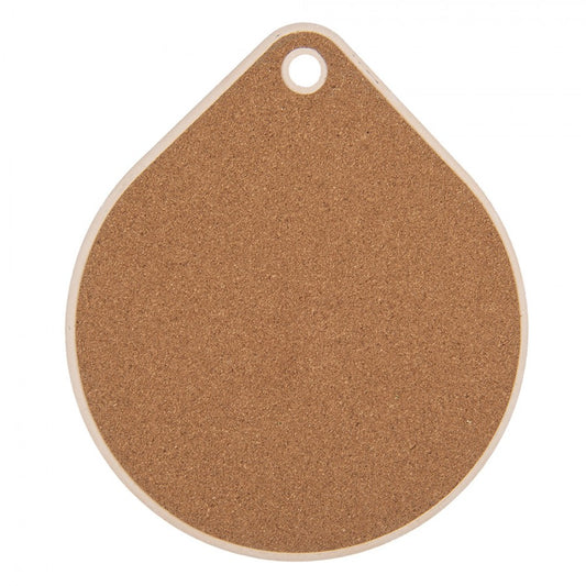 Onderzetter Bloemen beige 23x20cm