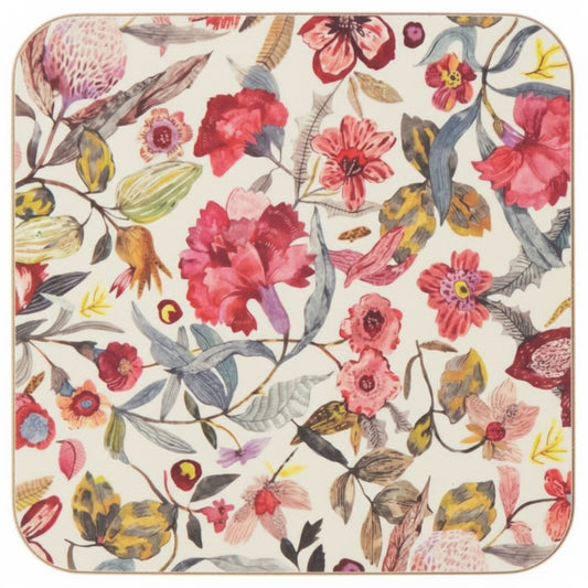 Onderzetters set-van-6 Zara bloemen 10x10cm