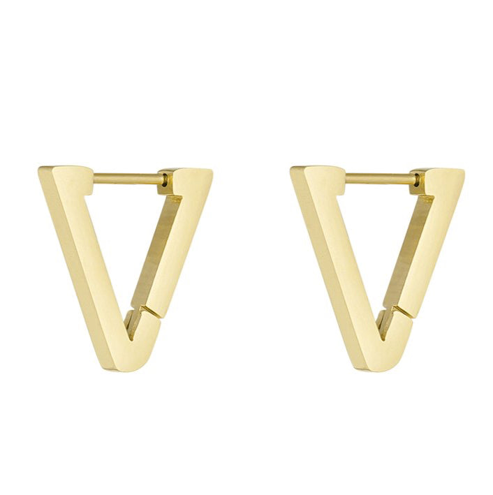 Oorbellen Basic Driehoek goud