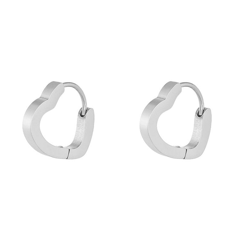 Oorbellen Basic Hart zilver S