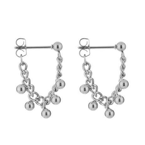 OorbellenChainBolletjeszilver