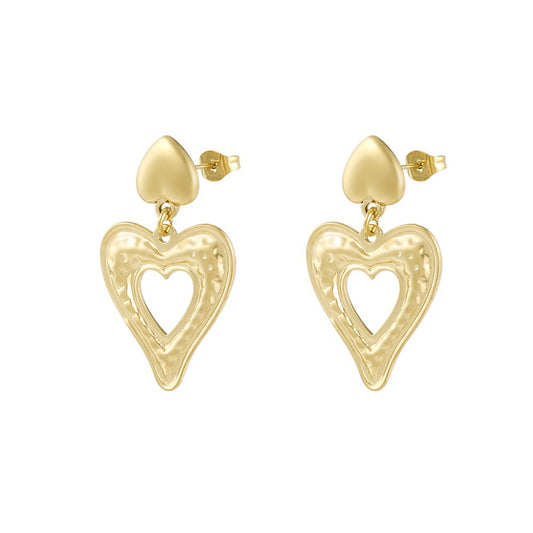 Oorbellen Love is in the Air goud