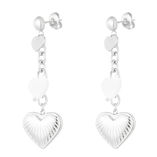 Oorbellen Lovers Life zilver