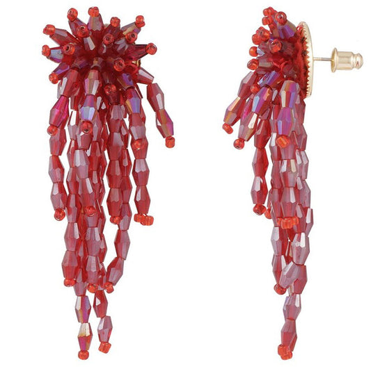 Oorbellen Make a Statement rood