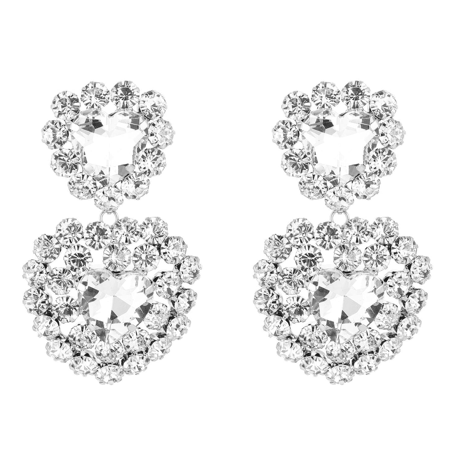 Oorbellen Party Zirkonia zilver