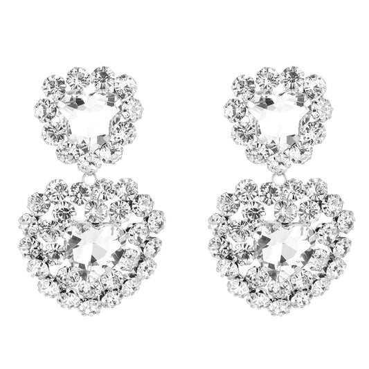 Oorbellen Party Zirkonia zilver