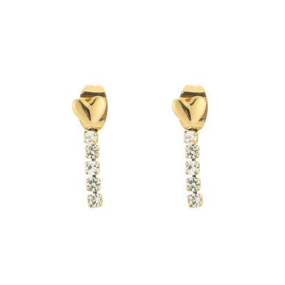 Oorbellen Strass goud