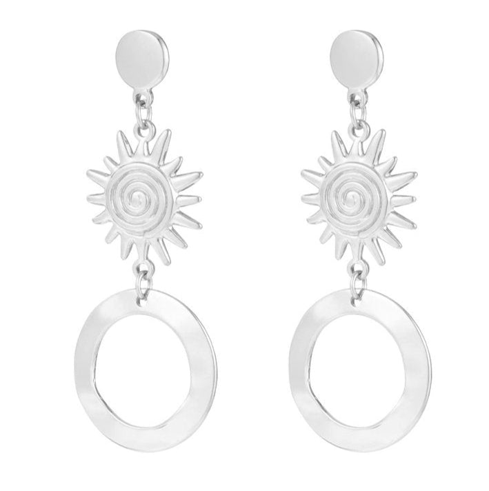 Oorbellen Sunny Shore zilver